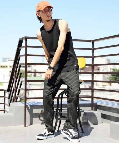 ８(eight)（エイト）の「チェックアンクルテーパードパンツ（チノパンツ・メンズ・ブラック/ベージュ/ブラウン/グレー/グレー系その他/ブラック系その他/ブラウン系その他/ネイビー・MEDIUM/LARGE/X-LARGE）」の18枚目の写真