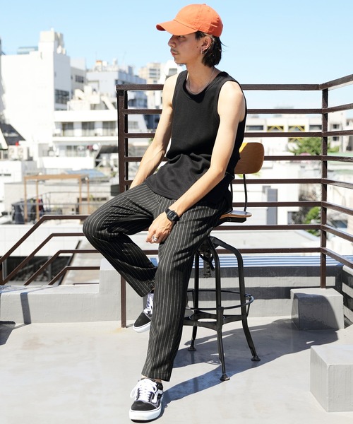 ８(eight)（エイト）の「チェックアンクルテーパードパンツ（チノパンツ・メンズ・ブラック/ベージュ/ブラウン/グレー/グレー系その他/ブラック系その他/ブラウン系その他/ネイビー・MEDIUM/LARGE/X-LARGE）」の19枚目の写真