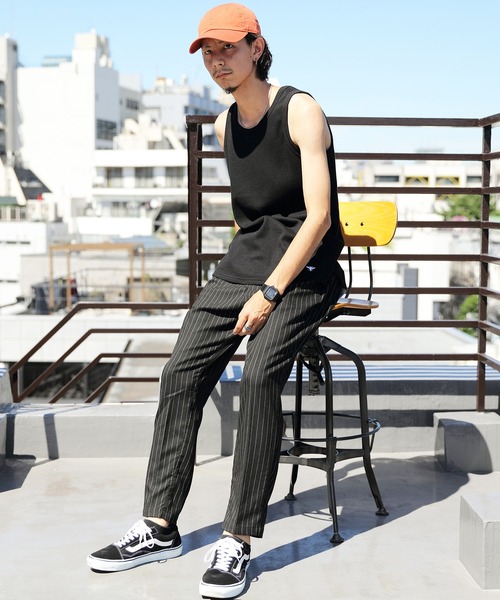 ８(eight)（エイト）の「チェックアンクルテーパードパンツ（チノパンツ・メンズ・ブラック/ベージュ/ブラウン/グレー/グレー系その他/ブラック系その他/ブラウン系その他/ネイビー・MEDIUM/LARGE/X-LARGE）」の21枚目の写真