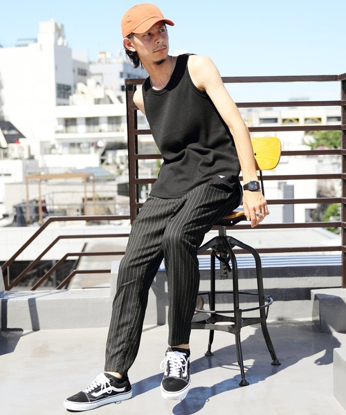 ８(eight)（エイト）の「チェックアンクルテーパードパンツ（チノパンツ・メンズ・ブラック/ベージュ/ブラウン/グレー/グレー系その他/ブラック系その他/ブラウン系その他/ネイビー・MEDIUM/LARGE/X-LARGE）」の22枚目の写真