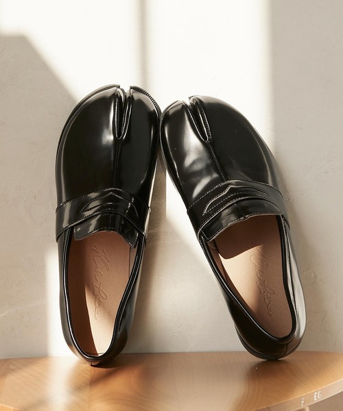 KOBE LETTUCE（コウベレタス）の「足袋ローファー　フラットシューズ（ローファー・レディース・ホワイト/ブラック/ブラウン・LL/S/M/L）」の3枚目の写真