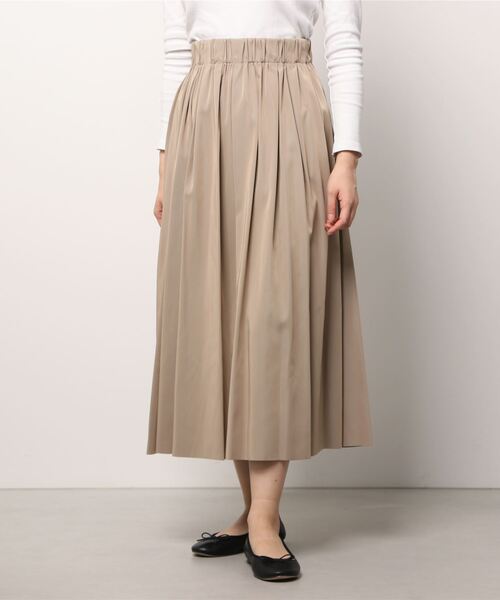 TRUDEA（トルディア）の「リバーシブル　ロングスカート（スカート・レディース・カーキ/ピンク/イエロー/ブルー/ネイビー/ブラック/グリーン/ブラウン/ライトグレー/ラベンダー/モカ/サックスブルー/パープル/アイボリー/ミント/オレンジ/グレイッシュブルー/レンガ・MEDIUM）」の13枚目の写真