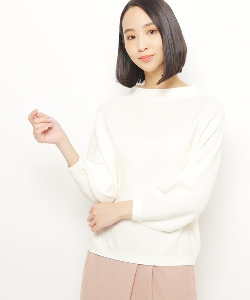 セール Esche エッシュ のファッション ニット セーター トップス ボトルネックプルオーバー ニット セーター 送料