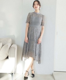 ミモレ丈&七分袖 フォーマル フィッシュテール 大きいサイズ 結婚式 ワンピースドレス オケージョンドレス お呼ばれ 二次会 成人式 同窓会 謝恩会 20代 30代