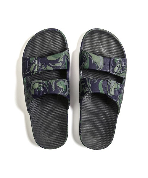 FREEDOM MOSES（フリーダム モーゼ）の「「FREEDOM MOSES / フリーダムモーゼ」サンダル リミテッドエディション（サンダル・レディース・アクア/カラフル/レインボー/ブラック×グリーン/イエロー×グリーン/ホワイト×ブラック・S/XXL/XL/L/XS/M）」の4枚目の写真