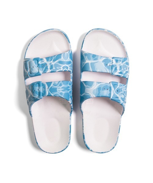 FREEDOM MOSES（フリーダム モーゼ）の「「FREEDOM MOSES / フリーダムモーゼ」サンダル リミテッドエディション（サンダル・レディース・アクア/カラフル/レインボー/ブラック×グリーン/イエロー×グリーン/ホワイト×ブラック・S/XXL/XL/L/XS/M）」の9枚目の写真