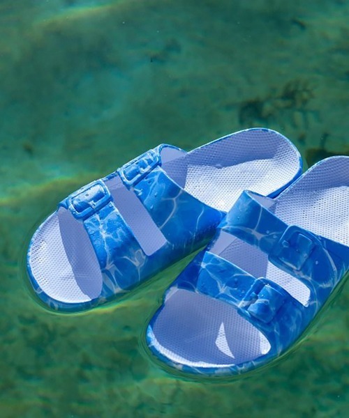 FREEDOM MOSES（フリーダム モーゼ）の「「FREEDOM MOSES / フリーダムモーゼ」サンダル リミテッドエディション（サンダル・レディース・アクア/カラフル/レインボー/ブラック×グリーン/イエロー×グリーン/ホワイト×ブラック・S/XXL/XL/L/XS/M）」の12枚目の写真