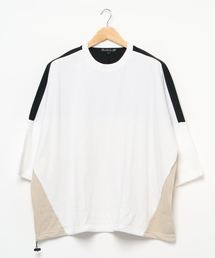 TCスムース パネルスイッチ ビッグシルエット Tシャツ