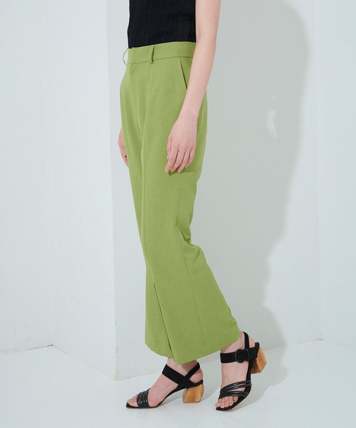 STUDIOUS（ステュディオス）の「【STUDIOUS】ボタニカルアンクルフレアパンツ（その他パンツ・レディース・ベージュ/グリーン・1/2）」の12枚目の写真