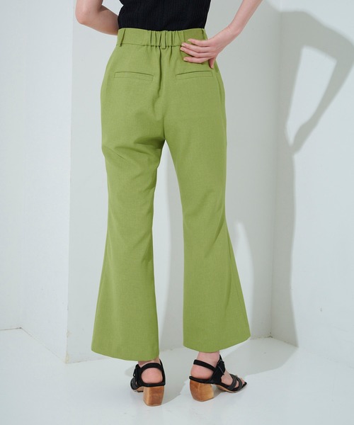 STUDIOUS（ステュディオス）の「【STUDIOUS】ボタニカルアンクルフレアパンツ（その他パンツ・レディース・ベージュ/グリーン・1/2）」の13枚目の写真