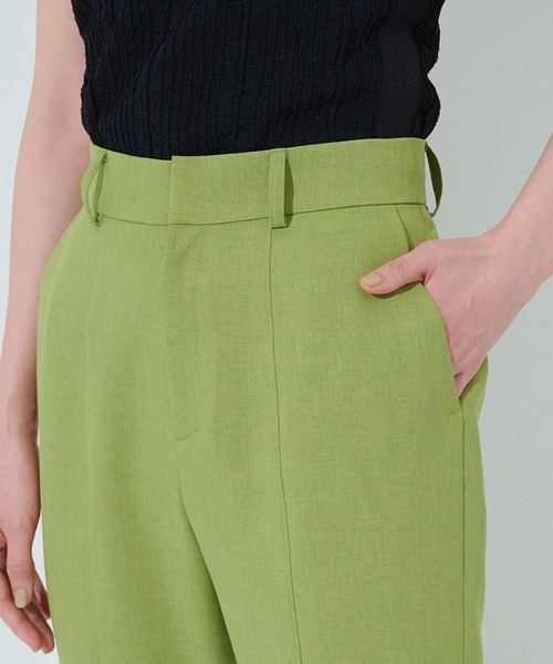 STUDIOUS（ステュディオス）の「【STUDIOUS】ボタニカルアンクルフレアパンツ（その他パンツ・レディース・ベージュ/グリーン・1/2）」の16枚目の写真