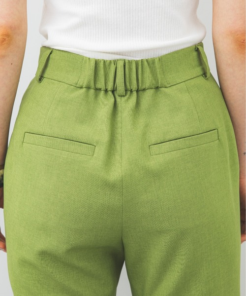 STUDIOUS（ステュディオス）の「【STUDIOUS】ボタニカルアンクルフレアパンツ（その他パンツ・レディース・ベージュ/グリーン・1/2）」の22枚目の写真