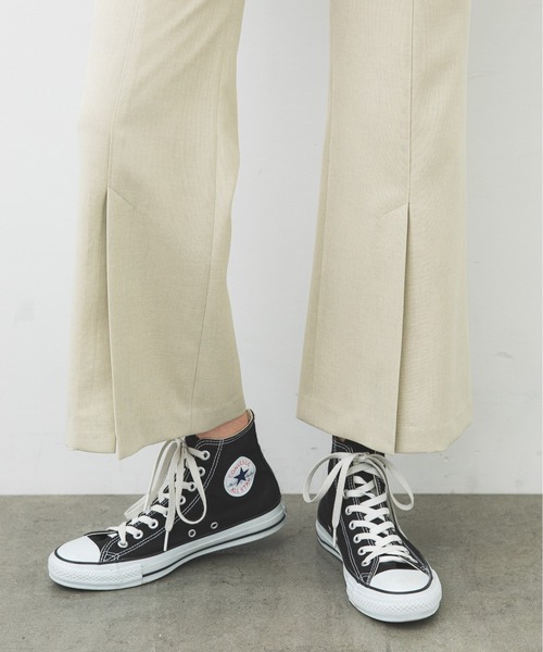 STUDIOUS（ステュディオス）の「【STUDIOUS】ボタニカルアンクルフレアパンツ（その他パンツ・レディース・ベージュ/グリーン・1/2）」の20枚目の写真