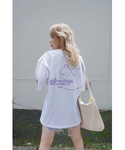 FIG&VIPER(フィグアンドバイパー)の「CHOOPコラボBIG-T(Tシャツ/カットソー・レディース・ホワイト/ブラック・FREE)」の9枚目の写真