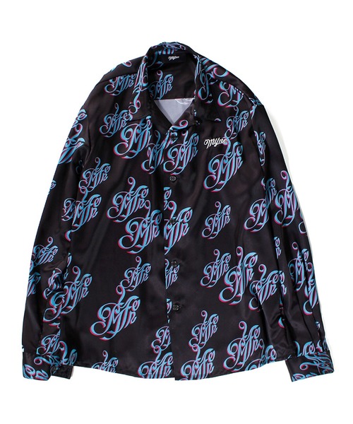 MYne（マイン）の「【MYne】MONOGRAM L/S SHIRTS/G05SH163（シャツ/ブラウス・メンズ・サックスブルー/ブラック・MEDIUM/SMALL）」の2枚目の写真