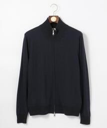 【CASH WOOL】フルジップカーディガン