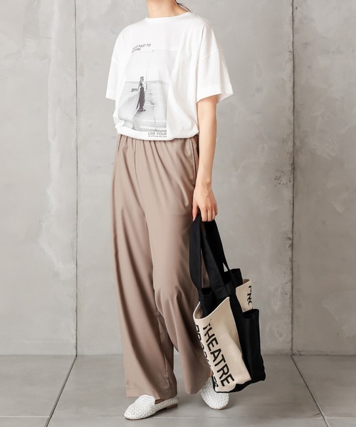 PUAL CE CIN（ピュアルセシン）の「フォトプリントT（Tシャツ/カットソー・レディース・グレー/レッド/オフホワイト/グレー系その他・FREE）」の8枚目の写真