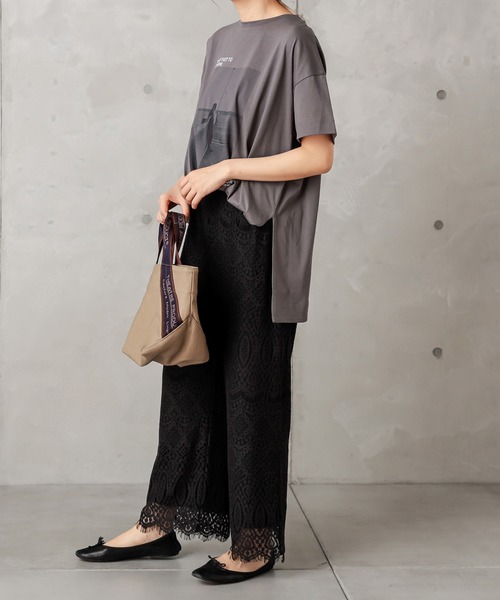 PUAL CE CIN（ピュアルセシン）の「フォトプリントT（Tシャツ/カットソー・レディース・グレー/レッド/オフホワイト/グレー系その他・FREE）」の21枚目の写真