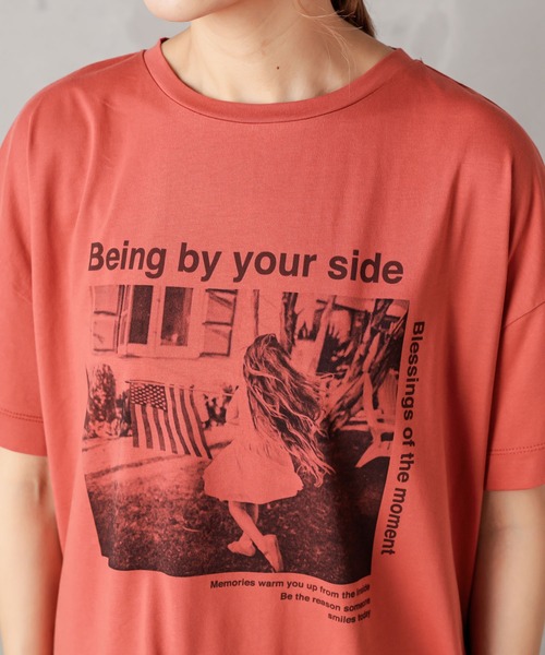 PUAL CE CIN（ピュアルセシン）の「フォトプリントT（Tシャツ/カットソー・レディース・グレー/レッド/オフホワイト/グレー系その他・FREE）」の13枚目の写真