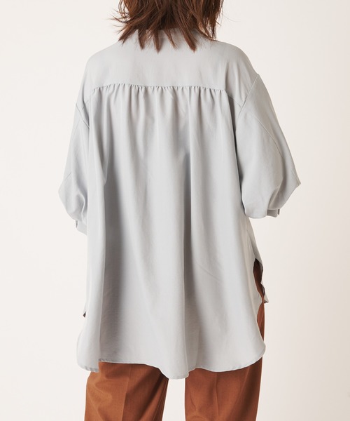 natural couture(ナチュラルクチュール)の「たっぷりボリューム袖ブラウス(シャツ/ブラウス・レディース・オフホワイト/ブルーグレー/モカ/その他1・FREE)」の20枚目の写真