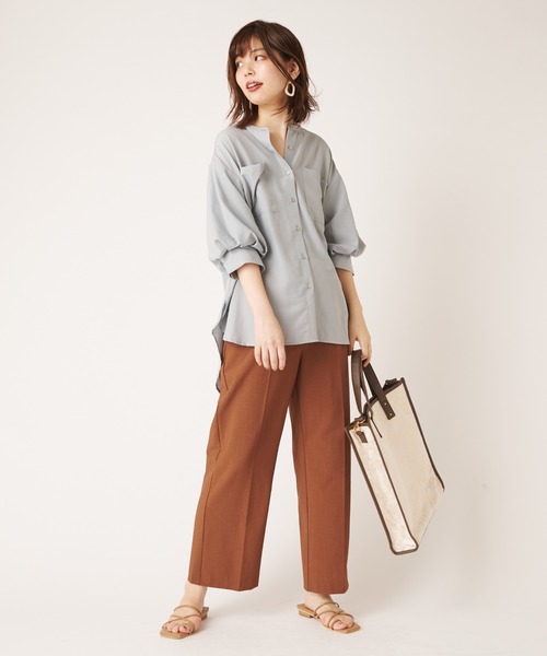 natural couture(ナチュラルクチュール)の「たっぷりボリューム袖ブラウス(シャツ/ブラウス・レディース・オフホワイト/ブルーグレー/モカ/その他1・FREE)」の8枚目の写真