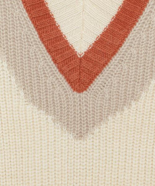 ＜H＞RIB TILDEN KNIT PULLOVER/ニット