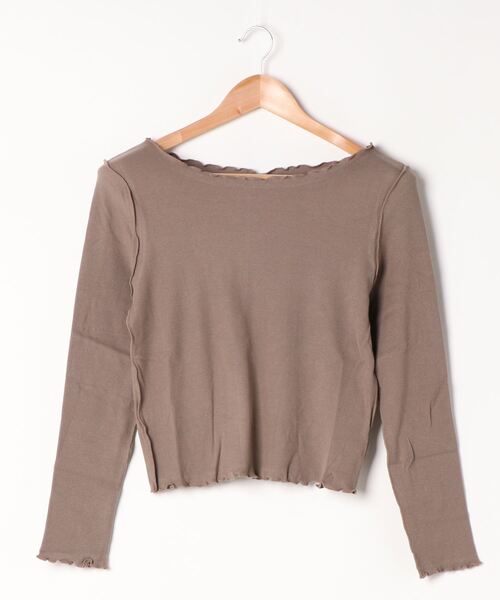 archives（アルシーヴ）の「アウトメローロンTEE（Tシャツ/カットソー・レディース・ブラック/ベージュ/ブラウン/オフホワイト/ブルー/ピンク系その他・MEDIUM）」の6枚目の写真