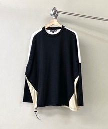 PLACE PLAN | TCスムース / パネルスイッチ 切替 /  ビッグシルエット ロンT(Tシャツ/カットソー)