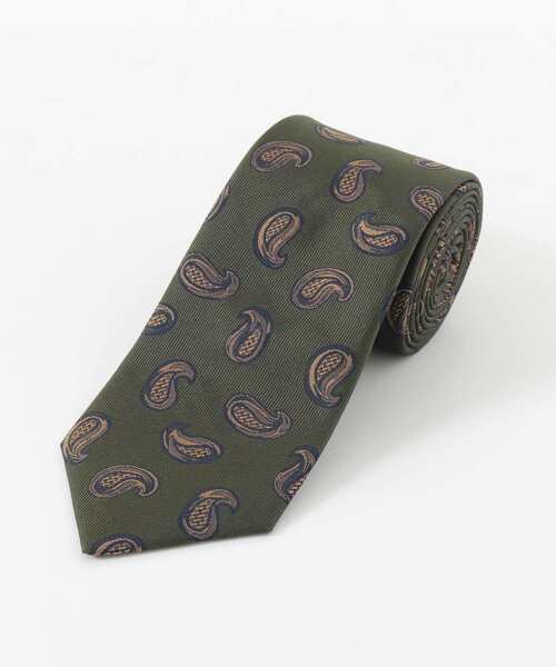 URBAN RESEARCH DOORS（アーバンリサーチドアーズ）の「LIFE STYLE TAILOR　20AW国内タイペイズリー1（ネクタイ・メンズ・ネイビー/グリーン・FREE）」の2枚目の写真