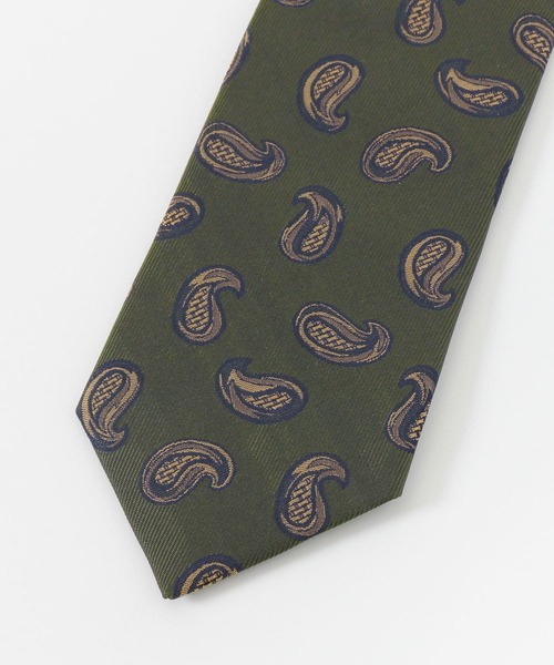 URBAN RESEARCH DOORS（アーバンリサーチドアーズ）の「LIFE STYLE TAILOR　20AW国内タイペイズリー1（ネクタイ・メンズ・ネイビー/グリーン・FREE）」の5枚目の写真