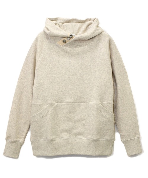 go slow caravan（ゴースローキャラバン）の「空紡糸裏毛 3ボタンプルパーカー（パーカー・メンズ・グリーン/ブラック/オレンジ系その他/マスタード/オートミール・MEDIUM/LARGE/X-LARGE）」の4枚目の写真