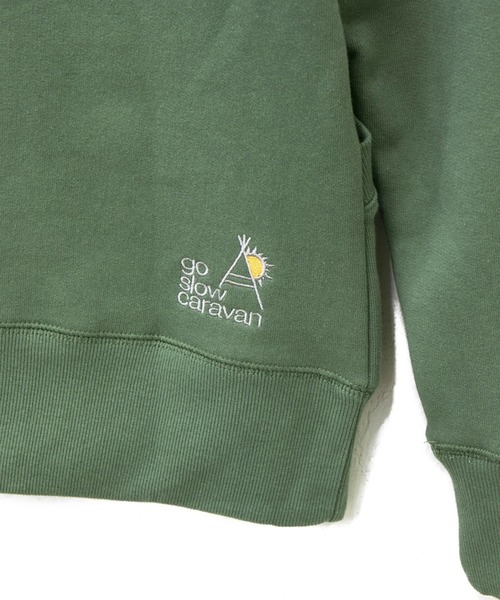 go slow caravan（ゴースローキャラバン）の「空紡糸裏毛 3ボタンプルパーカー（パーカー・メンズ・グリーン/ブラック/オレンジ系その他/マスタード/オートミール・MEDIUM/LARGE/X-LARGE）」の12枚目の写真