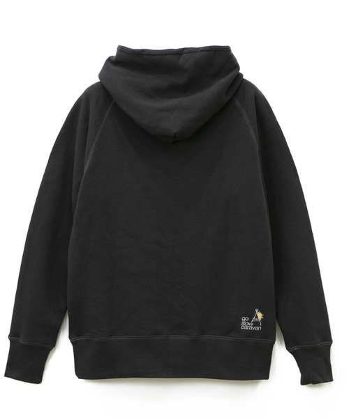 go slow caravan（ゴースローキャラバン）の「空紡糸裏毛 3ボタンプルパーカー（パーカー・メンズ・グリーン/ブラック/オレンジ系その他/マスタード/オートミール・MEDIUM/LARGE/X-LARGE）」の18枚目の写真