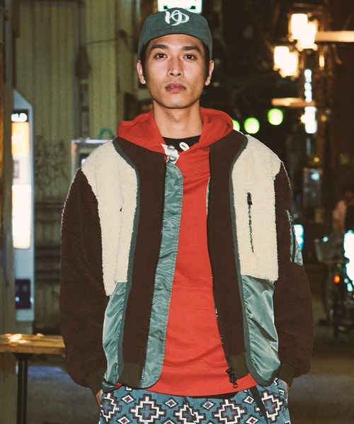 go slow caravan（ゴースローキャラバン）の「空紡糸裏毛 3ボタンプルパーカー（パーカー・メンズ・グリーン/ブラック/オレンジ系その他/マスタード/オートミール・MEDIUM/LARGE/X-LARGE）」の21枚目の写真