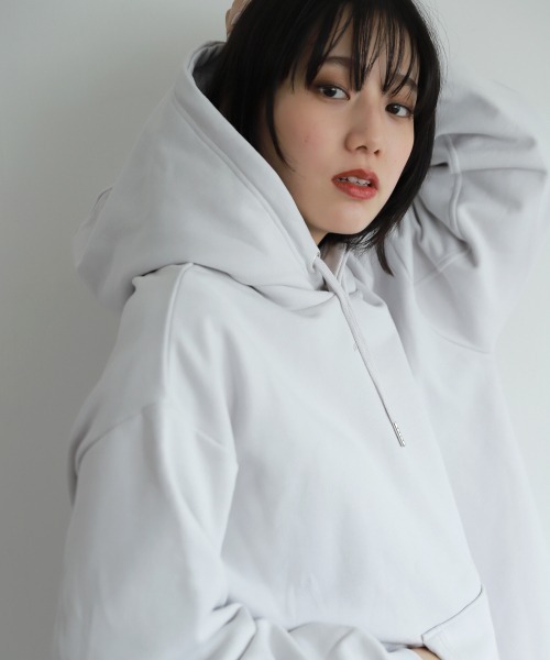 PAGEBOY（ページボーイ）の「プチロゴウラケパーカー（パーカー・レディース・バイオレット/グレイッシュベージュ/モカ/ブラック・FREE）」の19枚目の写真