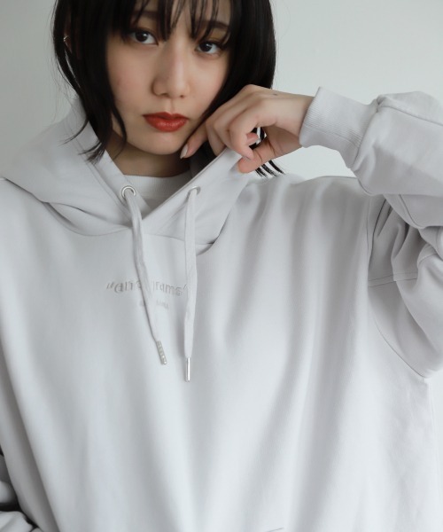 PAGEBOY（ページボーイ）の「プチロゴウラケパーカー（パーカー・レディース・バイオレット/グレイッシュベージュ/モカ/ブラック・FREE）」の15枚目の写真