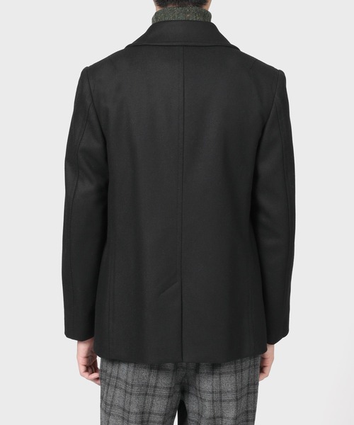 Paul Smith ダブルブレストピーコート 黒 PS Paul Smith（ピーエスポールスミス）の「メルトンピーコート
