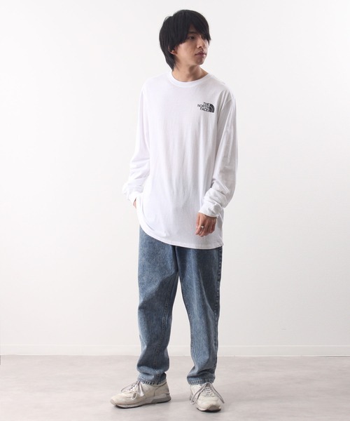 THE NORTH FACE（ザノースフェイス）の「【THE NORTH FACE/ザノースフェイス】ボックスロゴハーフドームプリントクルーネックロングTシャツ/L/S BOX NSE TEE（Tシャツ/カットソー・メンズ・ブラック/ホワイト/ホワイト系その他/ブラック系その他/グレー/ブルー系/アイボリー・S/M/L/XL）」の12枚目の写真