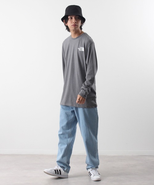 THE NORTH FACE（ザノースフェイス）の「【THE NORTH FACE/ザノースフェイス】ボックスロゴハーフドームプリントクルーネックロングTシャツ/L/S BOX NSE TEE（Tシャツ/カットソー・メンズ・ブラック/ホワイト/ホワイト系その他/ブラック系その他/グレー/ブルー系/アイボリー・S/M/L/XL）」の9枚目の写真