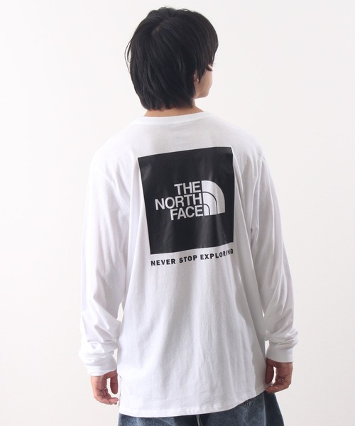 THE NORTH FACE（ザノースフェイス）の「【THE NORTH FACE/ザノースフェイス】ボックスロゴハーフドームプリントクルーネックロングTシャツ/L/S BOX NSE TEE（Tシャツ/カットソー・メンズ・ブラック/ホワイト/ホワイト系その他/ブラック系その他/グレー/ブルー系/アイボリー・S/M/L/XL）」の13枚目の写真