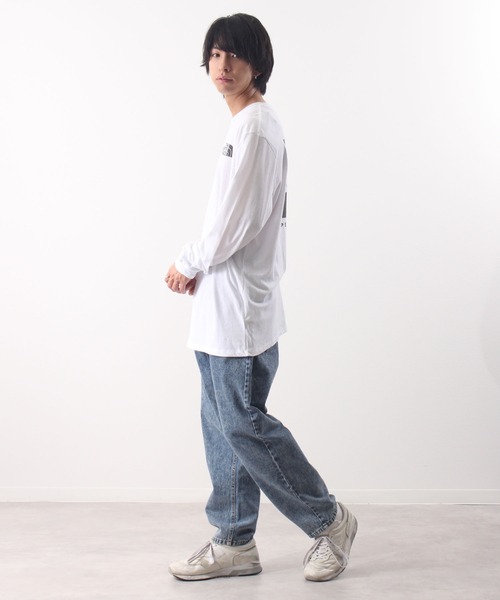 THE NORTH FACE（ザノースフェイス）の「【THE NORTH FACE/ザノースフェイス】ボックスロゴハーフドームプリントクルーネックロングTシャツ/L/S BOX NSE TEE（Tシャツ/カットソー・メンズ・ブラック/ホワイト/ホワイト系その他/ブラック系その他/グレー/ブルー系/アイボリー・S/M/L/XL）」の11枚目の写真