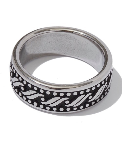 SPINNS（スピンズ）の「NNMLOGO ロゴリング（リング・メンズ・シルバー・8/16）」の2枚目の写真