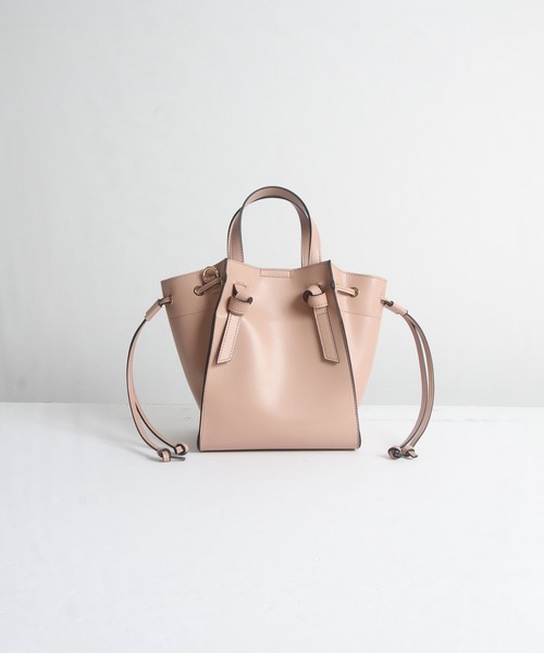 ドロスト付きマルチWAYフェイクレザー軽量トートバッグ（ショルダー