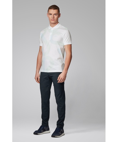 BOSS（ボス）の「UVリアクティブ ロゴプリント ポロシャツ（ポロシャツ・メンズ・ブラック/ホワイト・S/M/L/XL）」の7枚目の写真