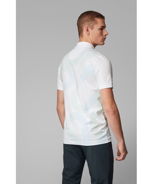 BOSS（ボス）の「UVリアクティブ ロゴプリント ポロシャツ（ポロシャツ・メンズ・ブラック/ホワイト・S/M/L/XL）」の5枚目の写真