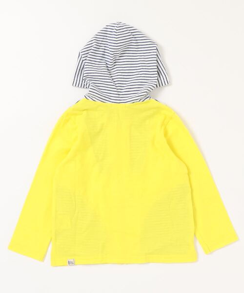 RAGMART(ラグマート)の「カットソーパーカー(パーカー・キッズ・イエロー/ブルー・130cm/100cm/120cm/110cm)」の3枚目の写真