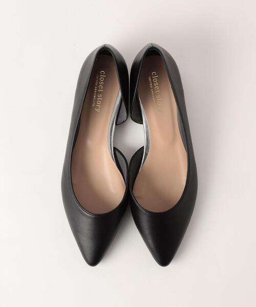 THE STATION STORE（ザ ステーション ストア）の「＜closet story＞ポインテッド サイドセパレート フラットパンプス（パンプス・レディース・ブラック/その他1・23cm/23.5cm/24cm/24.5cm）」の4枚目の写真