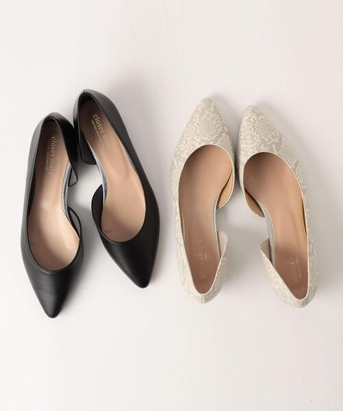 THE STATION STORE（ザ ステーション ストア）の「＜closet story＞ポインテッド サイドセパレート フラットパンプス（パンプス・レディース・ブラック/その他1・23cm/23.5cm/24cm/24.5cm）」の9枚目の写真