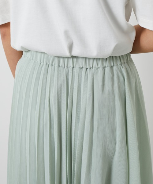 AZUL ENCANTO（アズールエンカント）の「シアークレープ　アシメプリーツスカート（スカート・レディース・アイボリー/ミント/ライトブラック・FREE）」の22枚目の写真