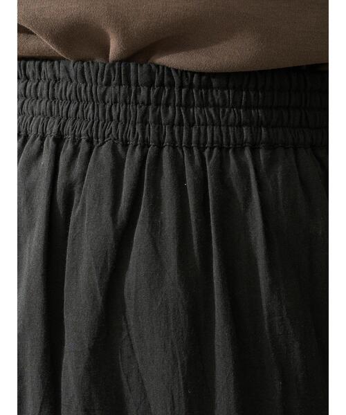 earth music&ecology（アースミュージックアンドエコロジー）の「ボイルティアードスカート ＊（スカート・レディース・ブラック/ブラウン・FREE）」の7枚目の写真
